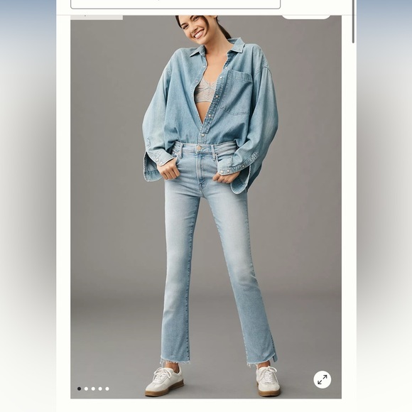 Mother Denim Insider Crop Step Fray jeans in Limited Edition like new - Picture 2 of 4